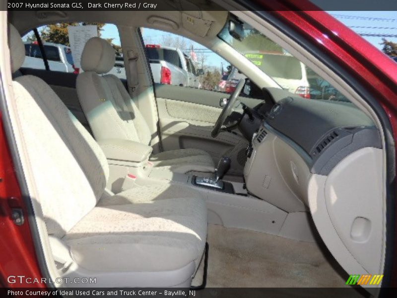 Dark Cherry Red / Gray 2007 Hyundai Sonata GLS
