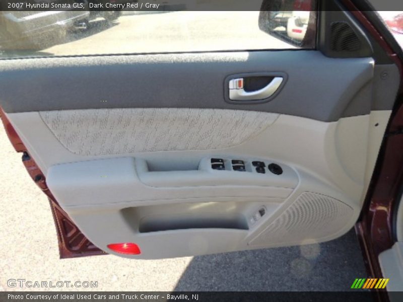 Dark Cherry Red / Gray 2007 Hyundai Sonata GLS