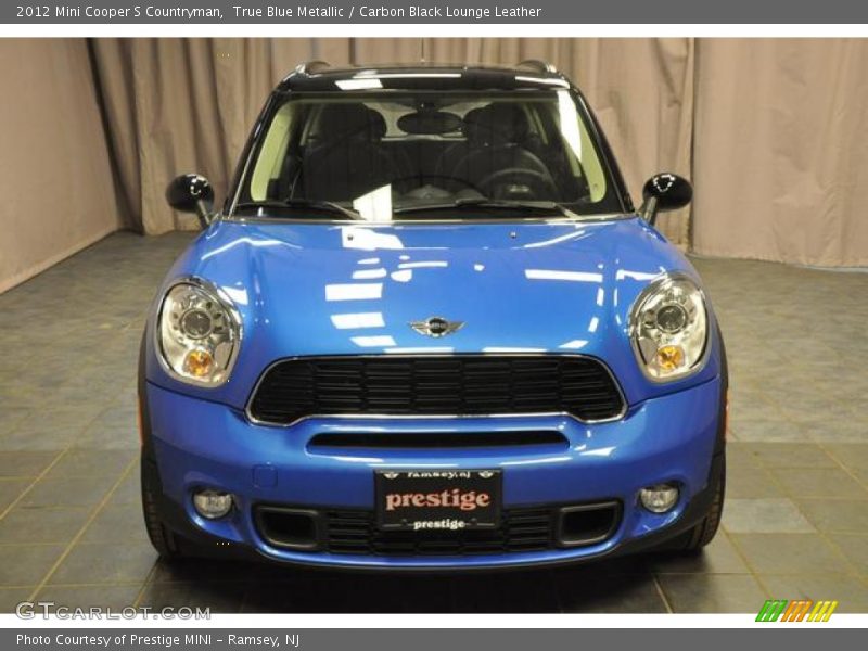 True Blue Metallic / Carbon Black Lounge Leather 2012 Mini Cooper S Countryman