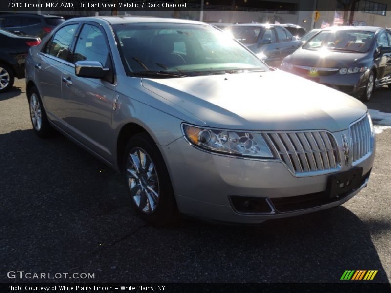 Brilliant Silver Metallic / Dark Charcoal 2010 Lincoln MKZ AWD