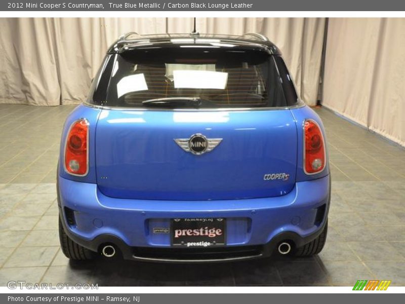 True Blue Metallic / Carbon Black Lounge Leather 2012 Mini Cooper S Countryman