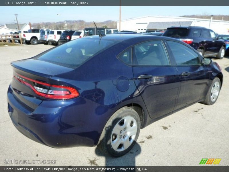 True Blue Pearl Coat / Black 2013 Dodge Dart SE