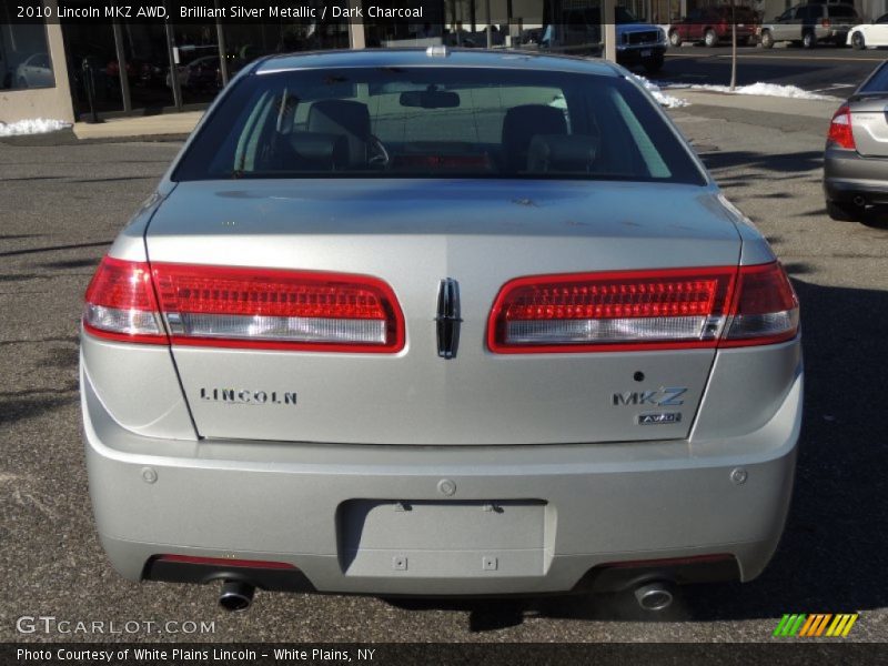 Brilliant Silver Metallic / Dark Charcoal 2010 Lincoln MKZ AWD