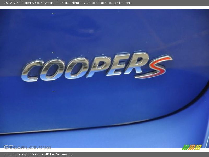 True Blue Metallic / Carbon Black Lounge Leather 2012 Mini Cooper S Countryman