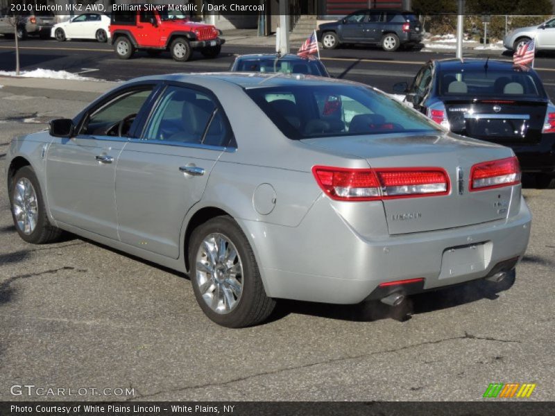Brilliant Silver Metallic / Dark Charcoal 2010 Lincoln MKZ AWD
