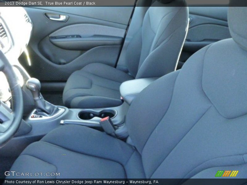 True Blue Pearl Coat / Black 2013 Dodge Dart SE
