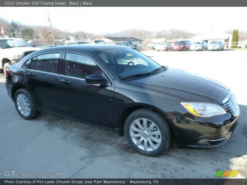 Black / Black 2013 Chrysler 200 Touring Sedan