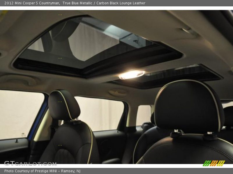 True Blue Metallic / Carbon Black Lounge Leather 2012 Mini Cooper S Countryman