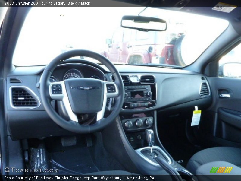 Black / Black 2013 Chrysler 200 Touring Sedan