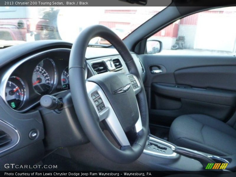 Black / Black 2013 Chrysler 200 Touring Sedan