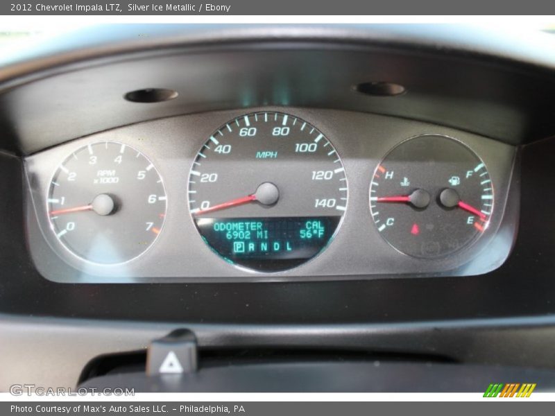 Silver Ice Metallic / Ebony 2012 Chevrolet Impala LTZ