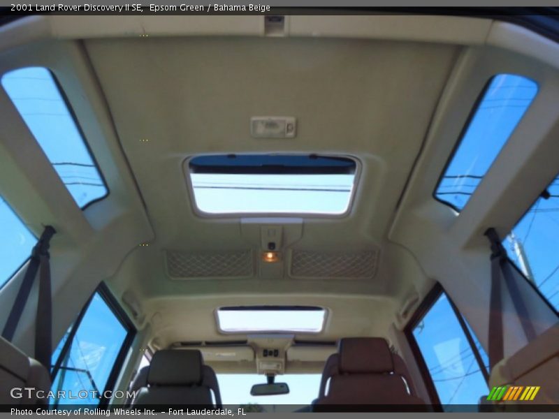 Sunroof of 2001 Discovery II SE