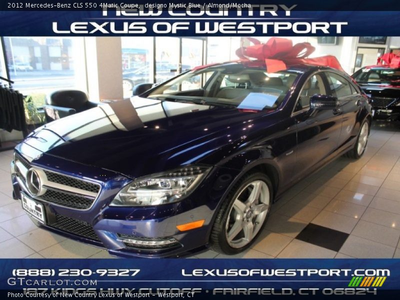 designo Mystic Blue / Almond/Mocha 2012 Mercedes-Benz CLS 550 4Matic Coupe