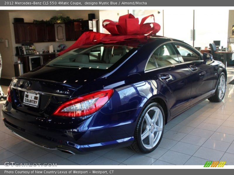 designo Mystic Blue / Almond/Mocha 2012 Mercedes-Benz CLS 550 4Matic Coupe