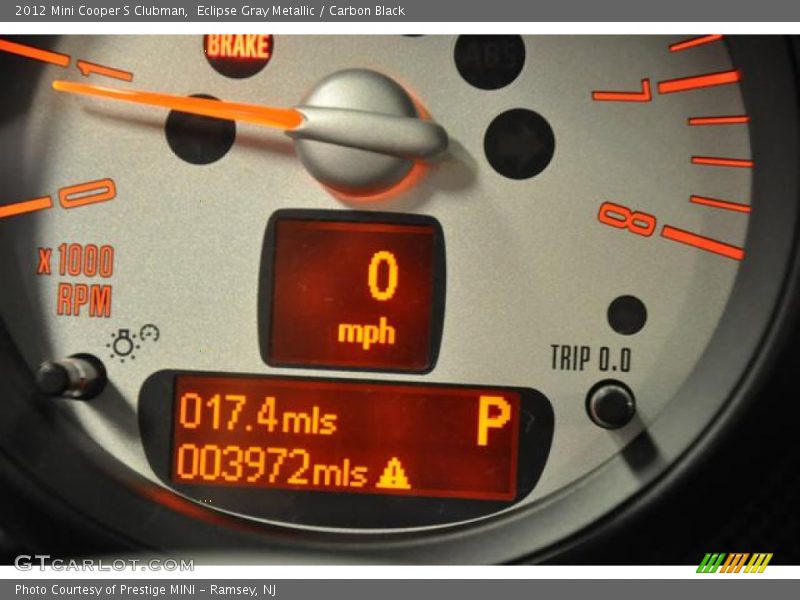 Eclipse Gray Metallic / Carbon Black 2012 Mini Cooper S Clubman