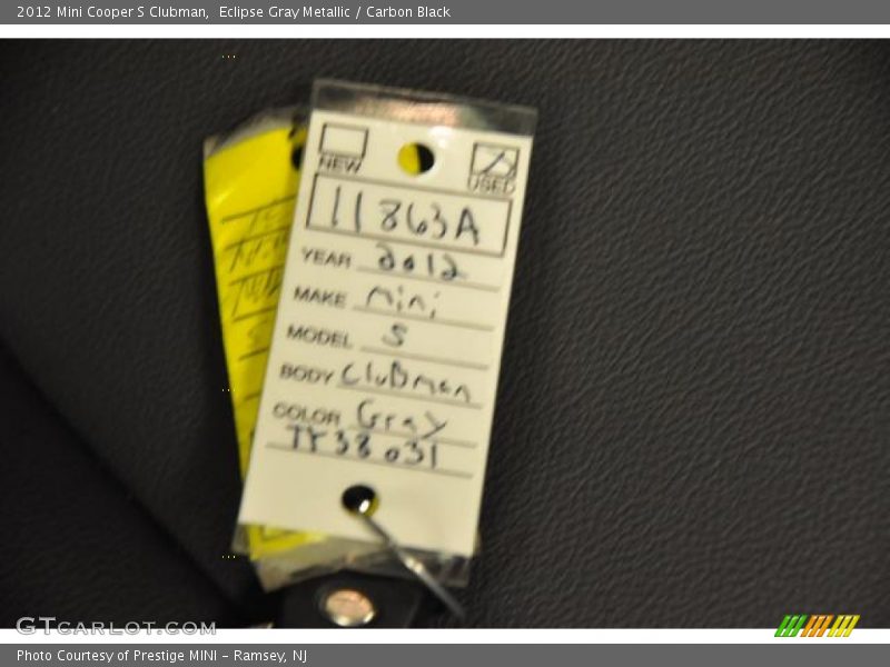 Eclipse Gray Metallic / Carbon Black 2012 Mini Cooper S Clubman