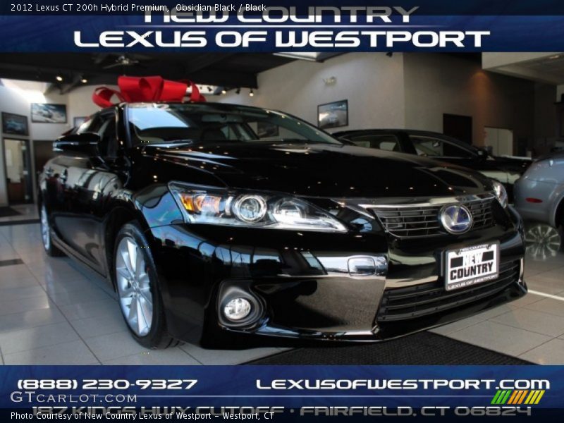 Obsidian Black / Black 2012 Lexus CT 200h Hybrid Premium