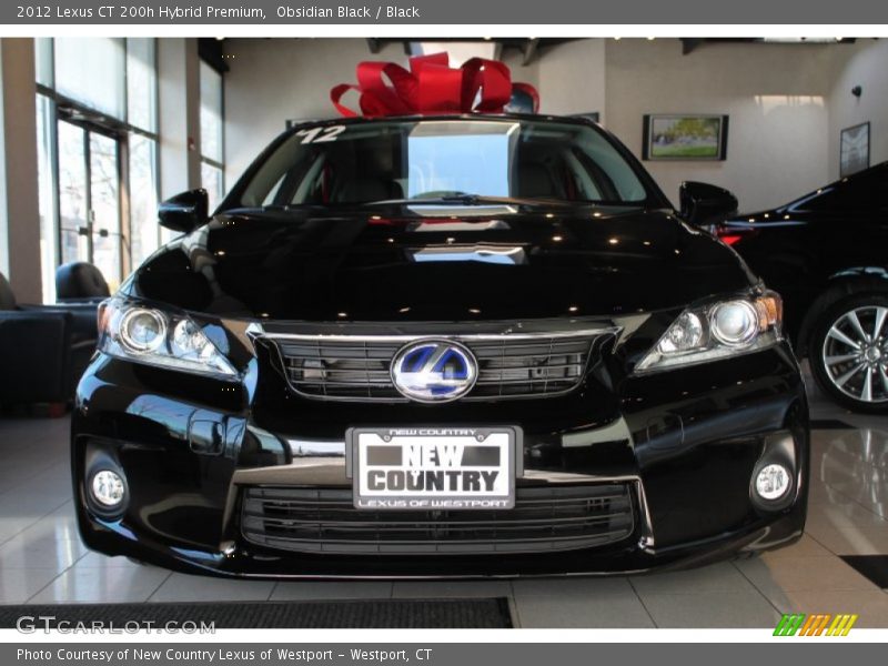 Obsidian Black / Black 2012 Lexus CT 200h Hybrid Premium