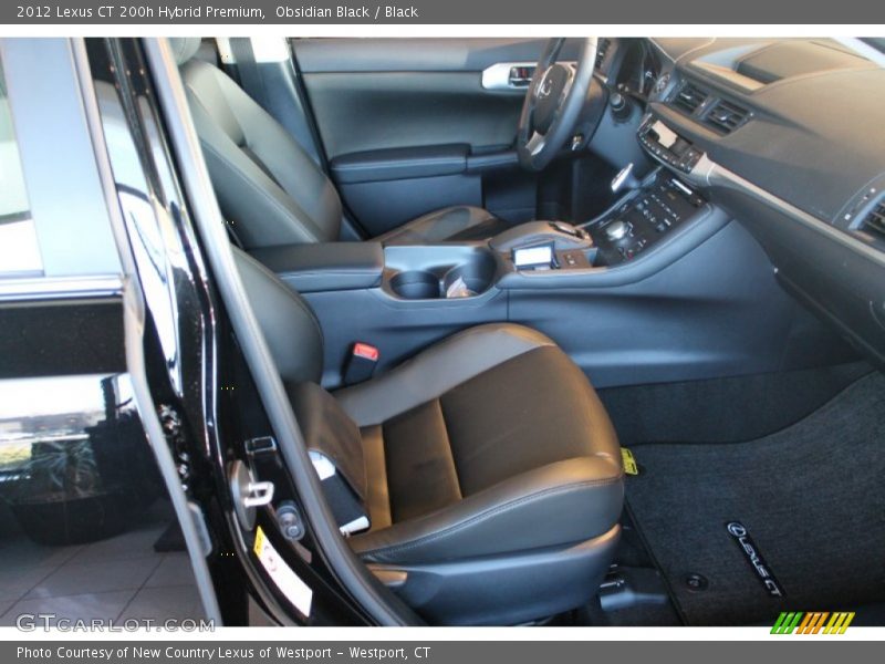 Obsidian Black / Black 2012 Lexus CT 200h Hybrid Premium