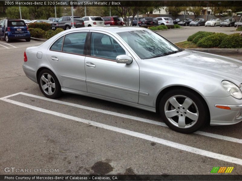 Brilliant Silver Metallic / Black 2005 Mercedes-Benz E 320 Sedan