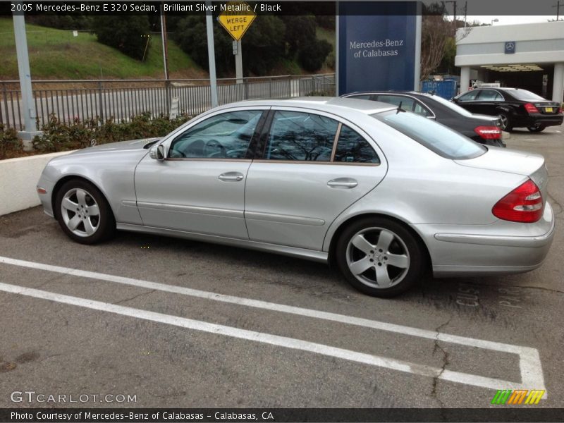 Brilliant Silver Metallic / Black 2005 Mercedes-Benz E 320 Sedan