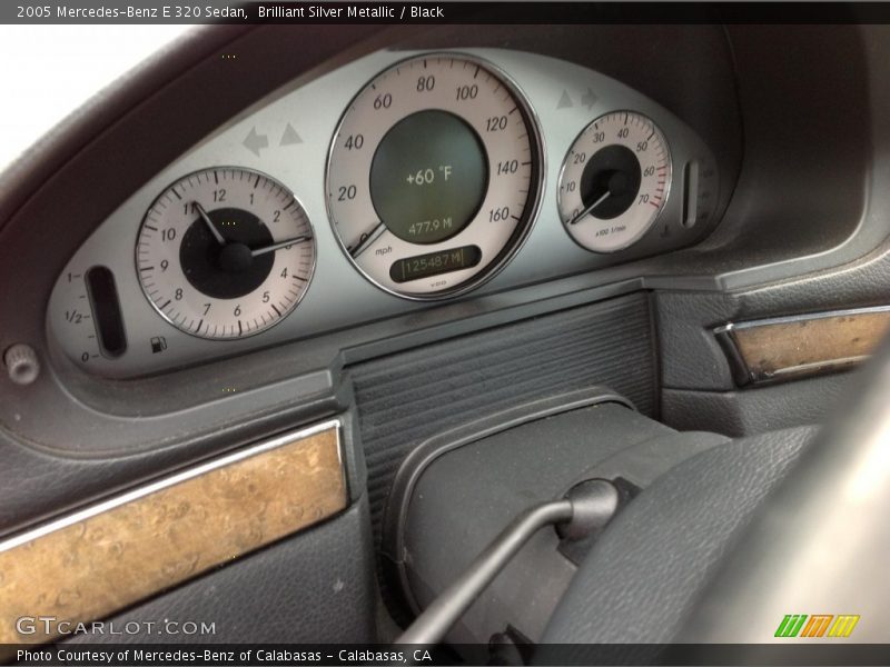 Brilliant Silver Metallic / Black 2005 Mercedes-Benz E 320 Sedan