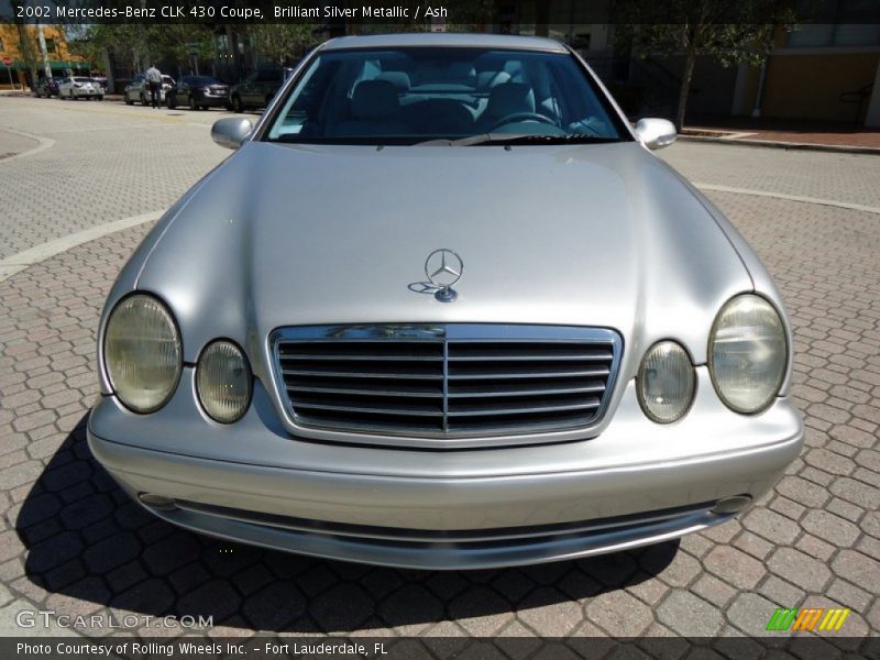 Brilliant Silver Metallic / Ash 2002 Mercedes-Benz CLK 430 Coupe