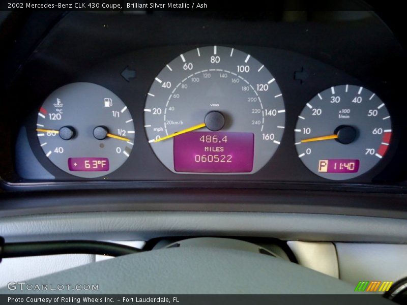  2002 CLK 430 Coupe 430 Coupe Gauges