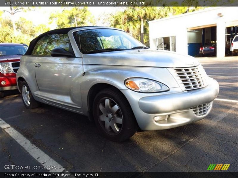 Bright Silver Metallic / Black 2005 Chrysler PT Cruiser Touring Turbo Convertible