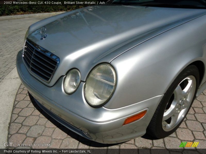 Brilliant Silver Metallic / Ash 2002 Mercedes-Benz CLK 430 Coupe