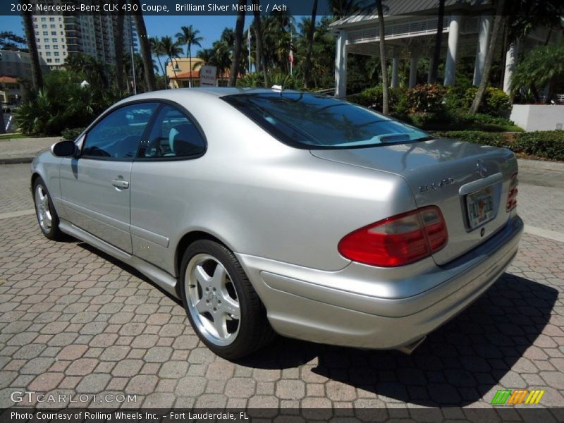 Brilliant Silver Metallic / Ash 2002 Mercedes-Benz CLK 430 Coupe