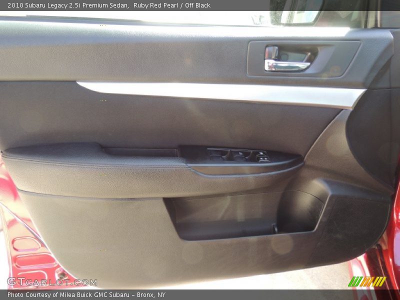 Ruby Red Pearl / Off Black 2010 Subaru Legacy 2.5i Premium Sedan