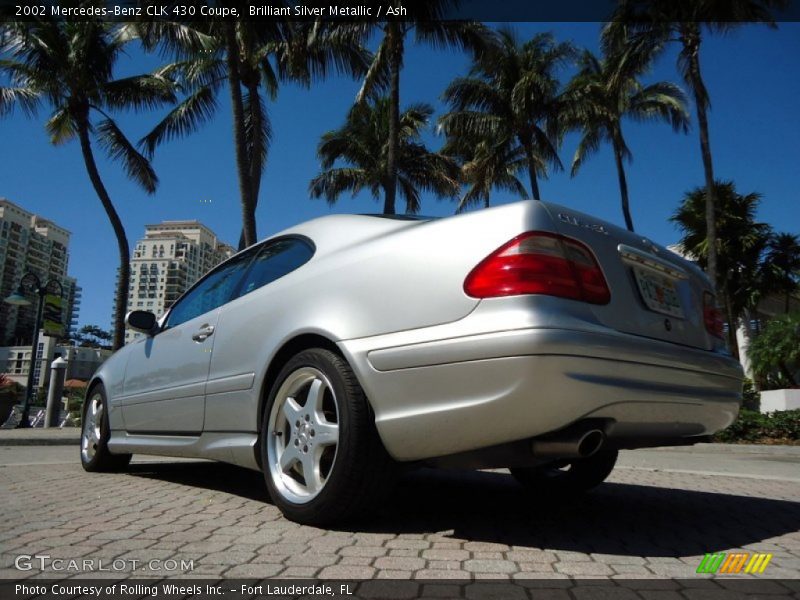 Brilliant Silver Metallic / Ash 2002 Mercedes-Benz CLK 430 Coupe