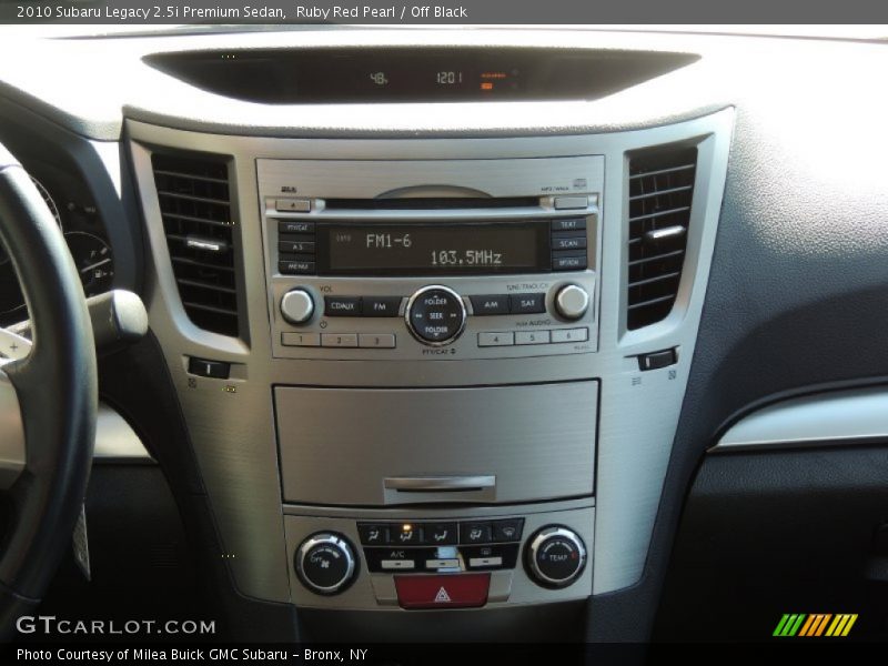 Ruby Red Pearl / Off Black 2010 Subaru Legacy 2.5i Premium Sedan