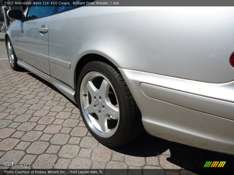 Brilliant Silver Metallic / Ash 2002 Mercedes-Benz CLK 430 Coupe