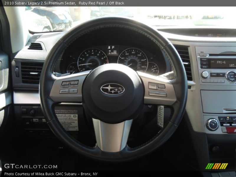 Ruby Red Pearl / Off Black 2010 Subaru Legacy 2.5i Premium Sedan