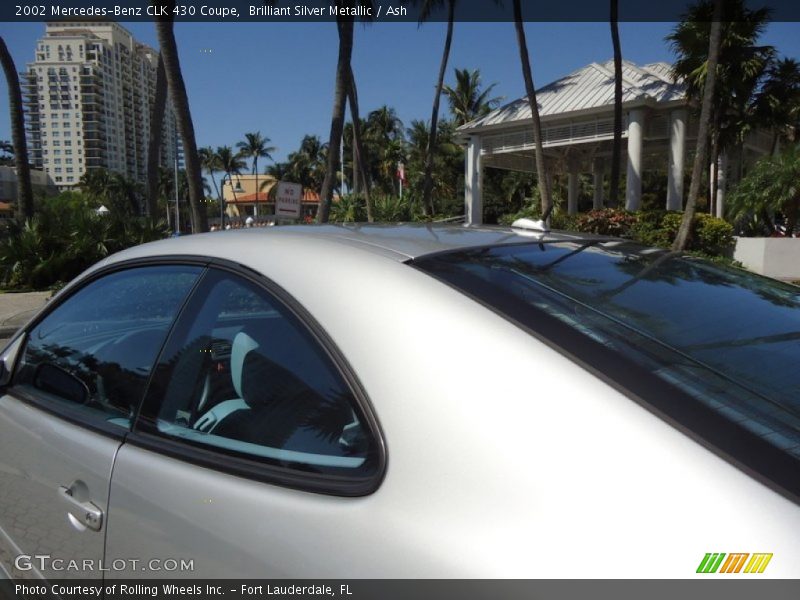 Brilliant Silver Metallic / Ash 2002 Mercedes-Benz CLK 430 Coupe