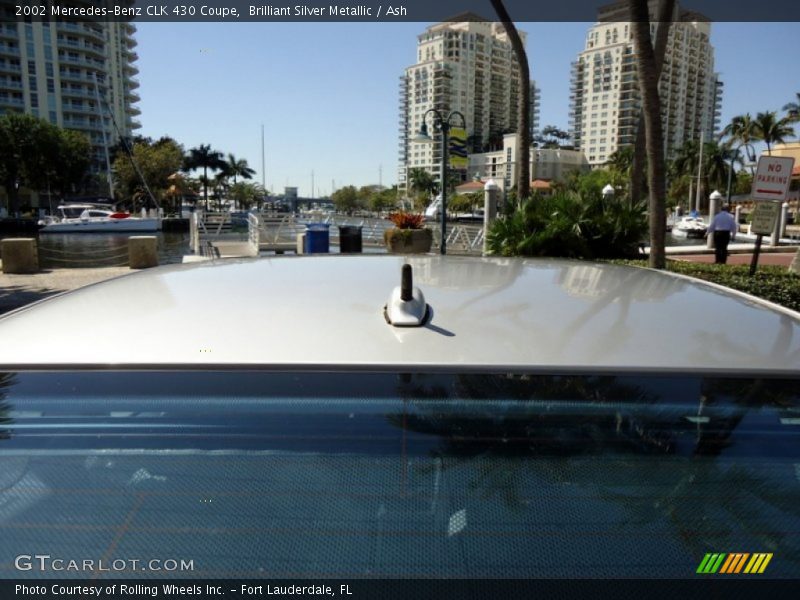 Brilliant Silver Metallic / Ash 2002 Mercedes-Benz CLK 430 Coupe