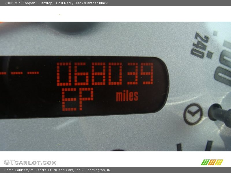 Chili Red / Black/Panther Black 2006 Mini Cooper S Hardtop