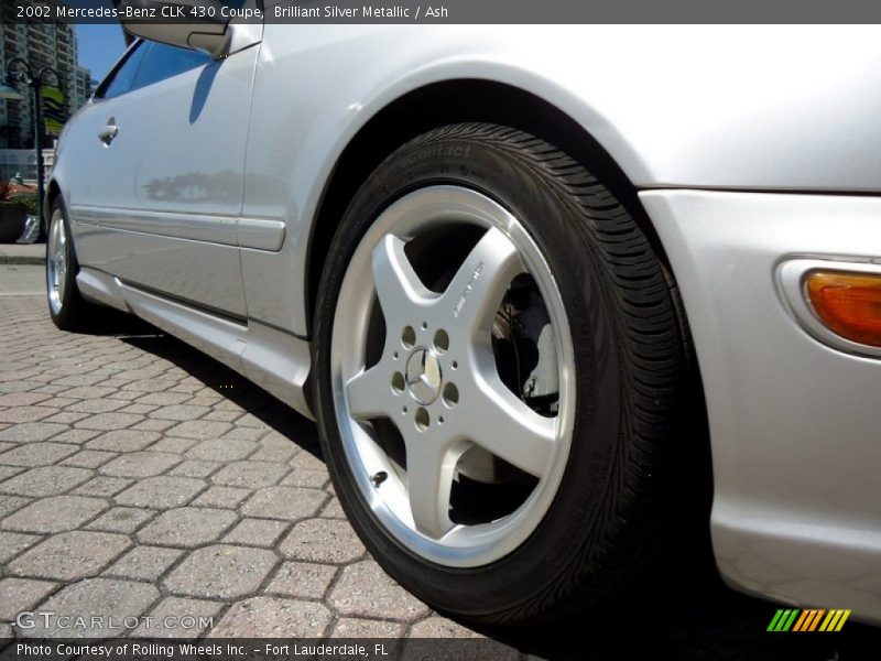 Brilliant Silver Metallic / Ash 2002 Mercedes-Benz CLK 430 Coupe