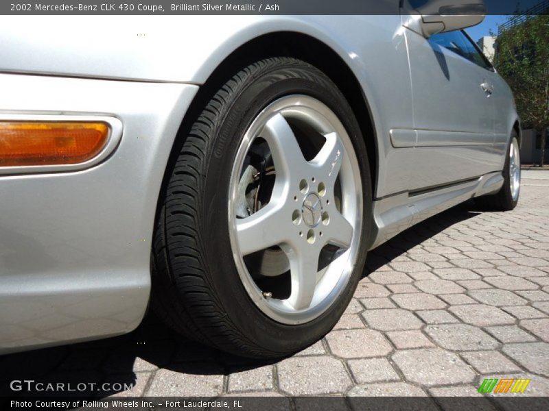 Brilliant Silver Metallic / Ash 2002 Mercedes-Benz CLK 430 Coupe