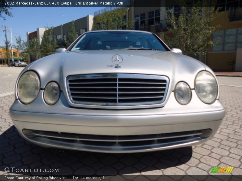 Brilliant Silver Metallic / Ash 2002 Mercedes-Benz CLK 430 Coupe