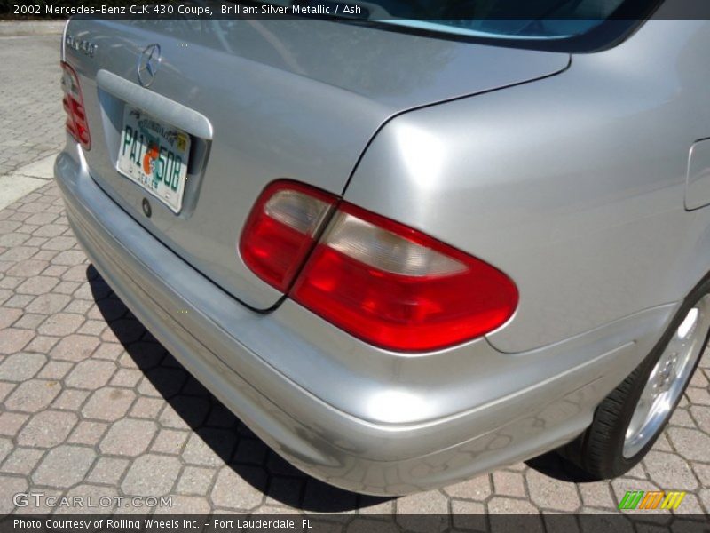 Brilliant Silver Metallic / Ash 2002 Mercedes-Benz CLK 430 Coupe