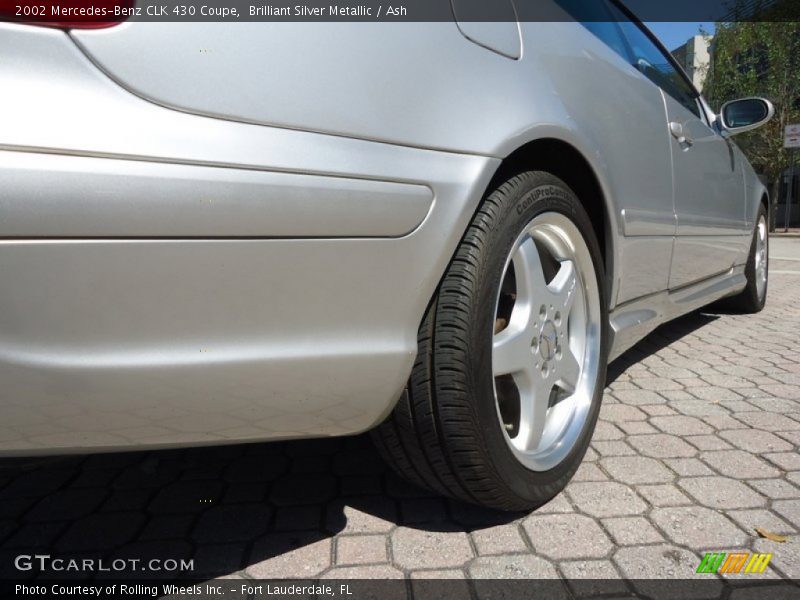 Brilliant Silver Metallic / Ash 2002 Mercedes-Benz CLK 430 Coupe