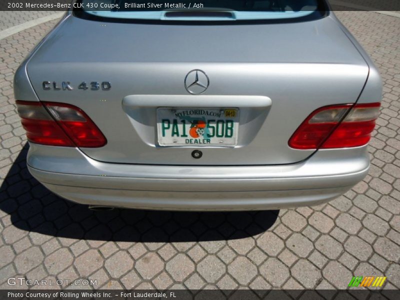 Brilliant Silver Metallic / Ash 2002 Mercedes-Benz CLK 430 Coupe