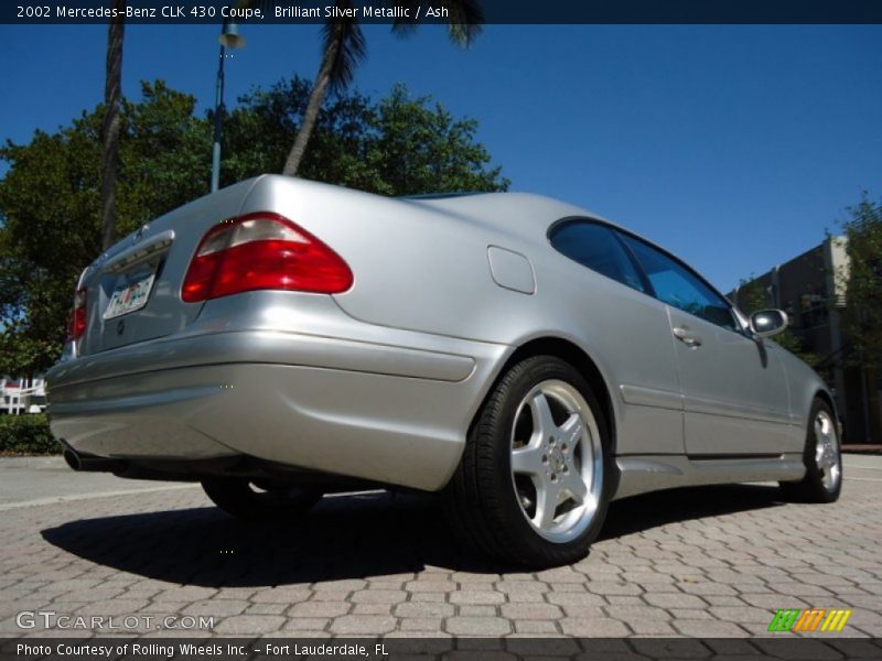 Brilliant Silver Metallic / Ash 2002 Mercedes-Benz CLK 430 Coupe