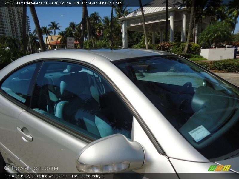Brilliant Silver Metallic / Ash 2002 Mercedes-Benz CLK 430 Coupe