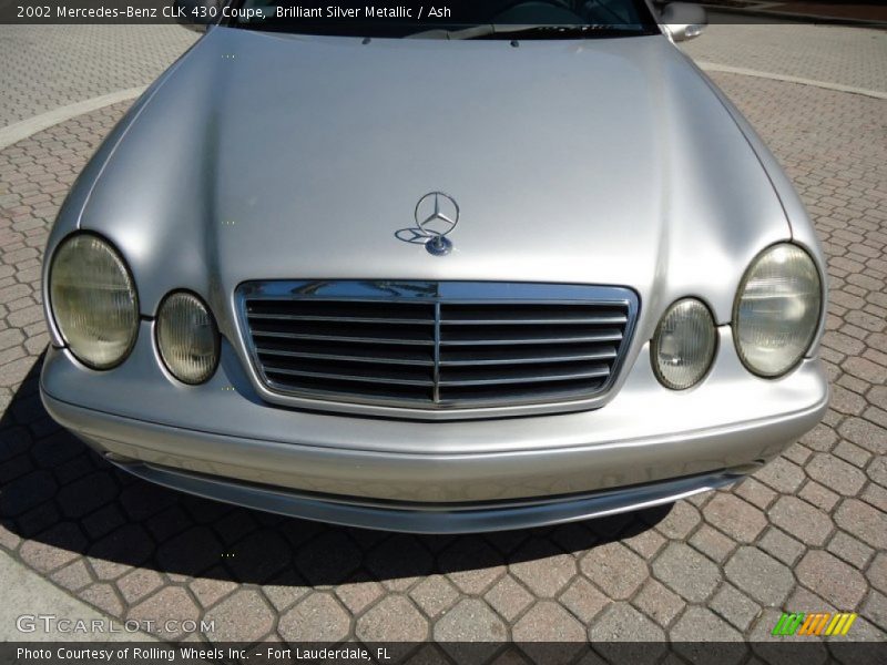 Brilliant Silver Metallic / Ash 2002 Mercedes-Benz CLK 430 Coupe
