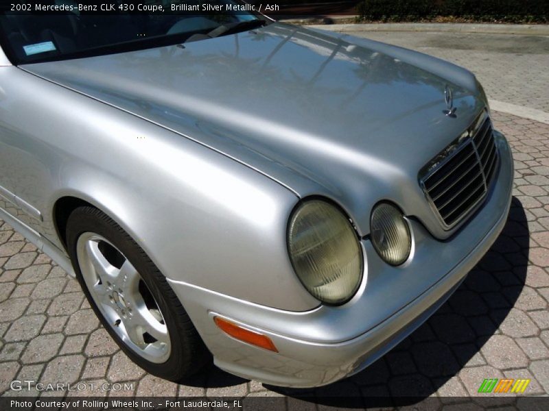 Brilliant Silver Metallic / Ash 2002 Mercedes-Benz CLK 430 Coupe