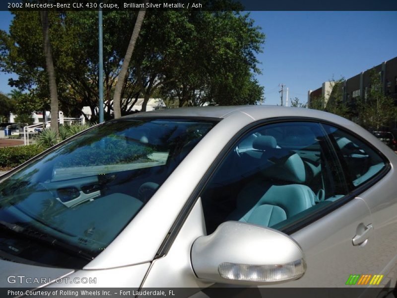 Brilliant Silver Metallic / Ash 2002 Mercedes-Benz CLK 430 Coupe